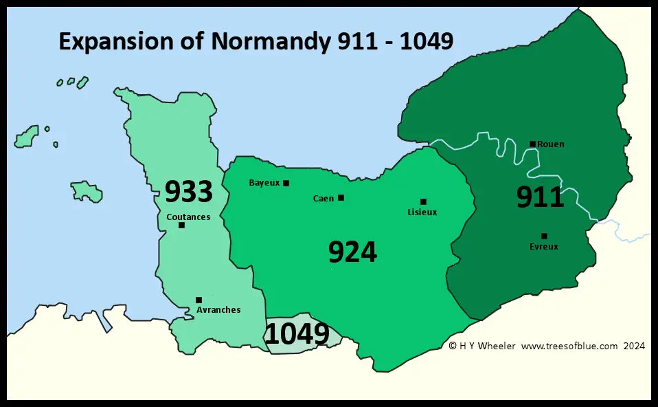 House of Normandy Family Tree 911-1154 - Trees of Blue